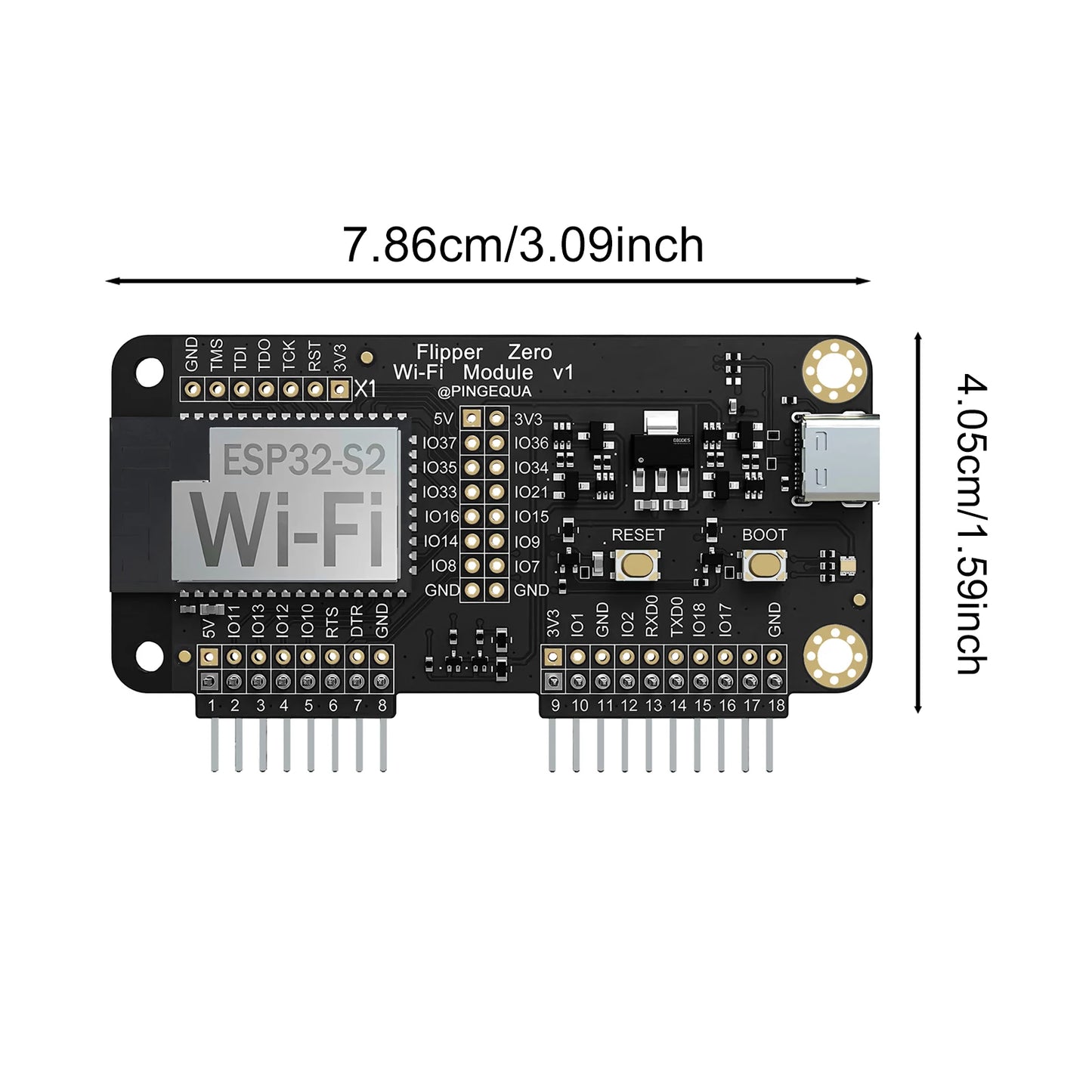 DJKD Flipper Zero Wi Fi Devboard ESP32-S2 Preloaded Marauder