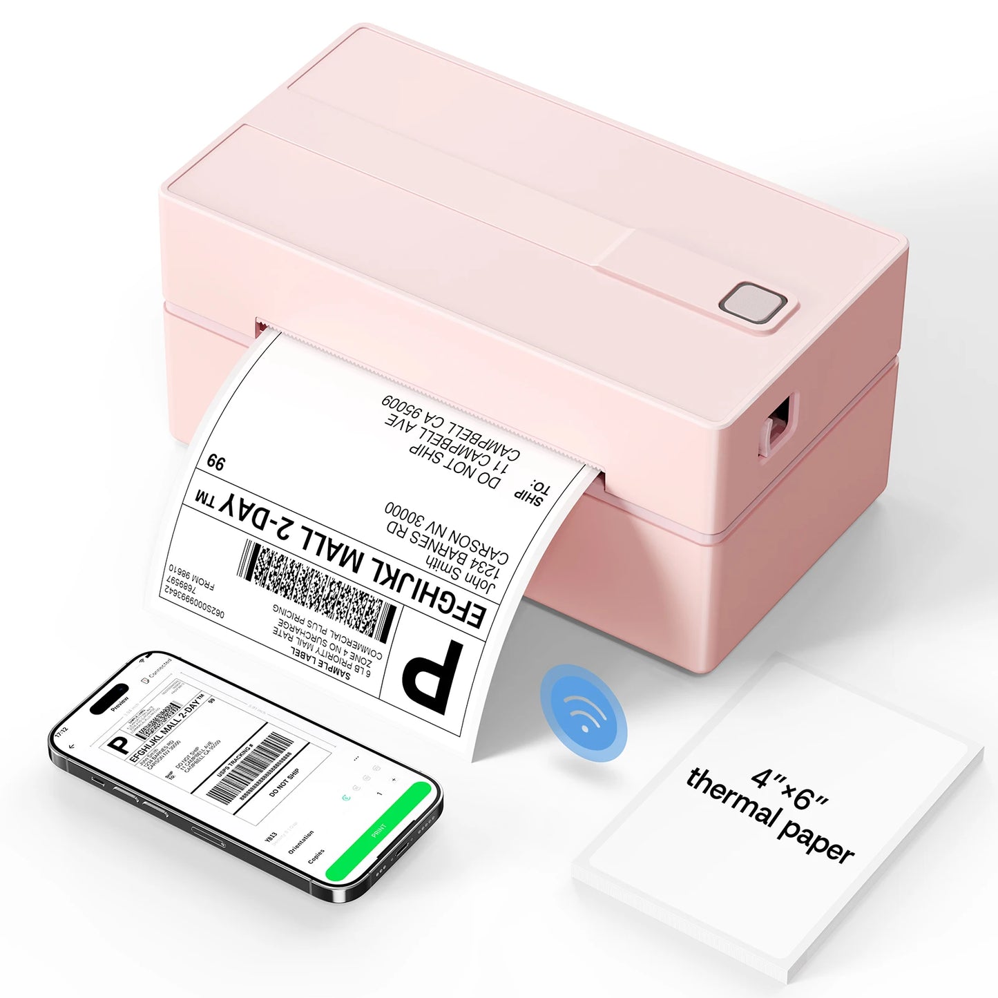 Thermal Label Printer -4x6 Shipping Label Printer for Small Business, Home Use - Compatible with Android, iPhone and Windows