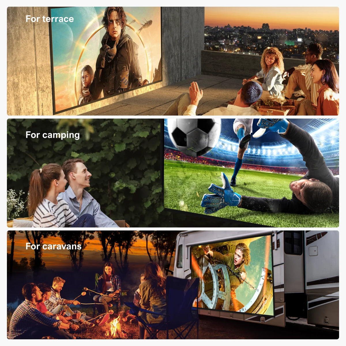 Ultimea 100 Inch Portable ALR Projector Screen 4K HD