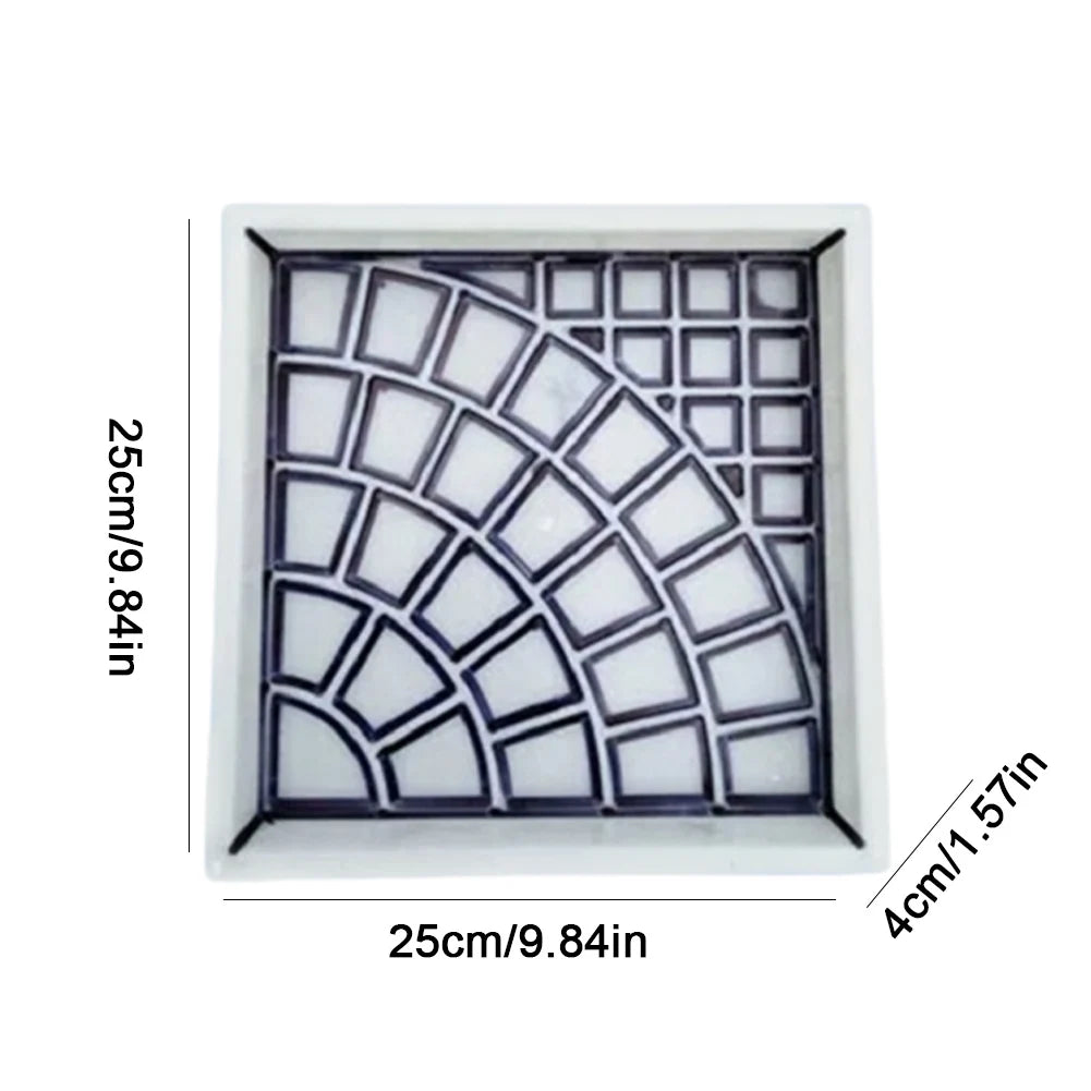 Plastic Garden Pavement Road Paving Brick Mould Reusable DIY Garden Path Concrete Brick Mold for Sidewalk Walkway Path Patio