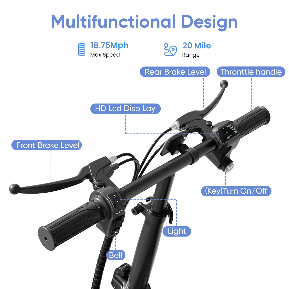 Eilleo Spacewalk 48V Electric Scooter With Seat And Pet Basket