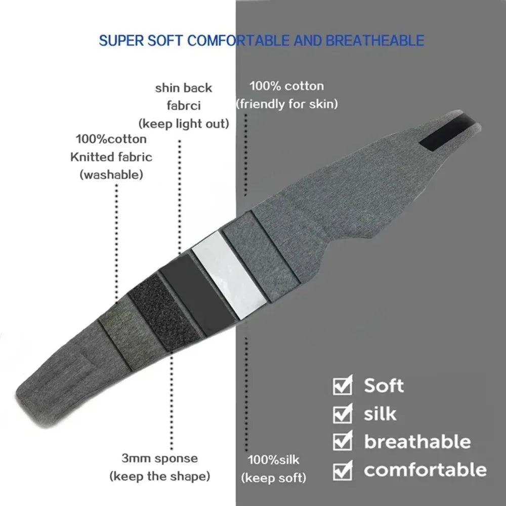 Adjustable Light Blocking Sleep Eye Mask For Travel And Comfort