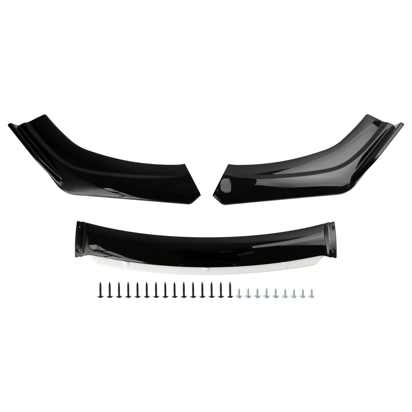 Areyourshop Universal Front Bumper Lip Kit Splitter Spoiler Diffuser