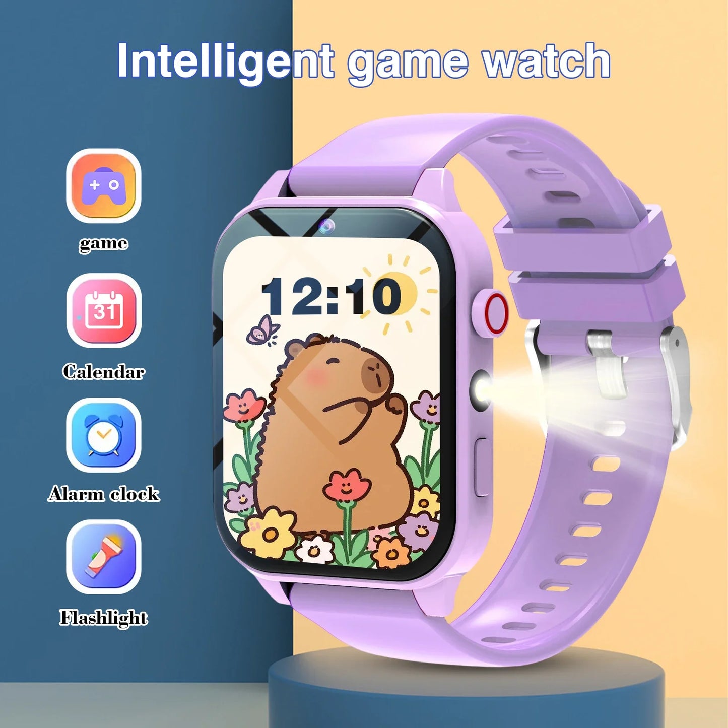 Kids′s Smart Watch 18 Games Camera Waterproof Flashlight Sleep Monitoring For Birthday Holiday Gift Boy Girl Children