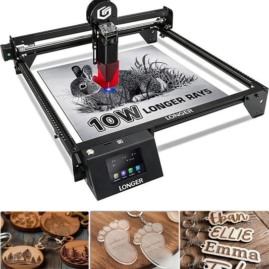Longer 10W Laser Engraver And Cutter Machine For Crafting