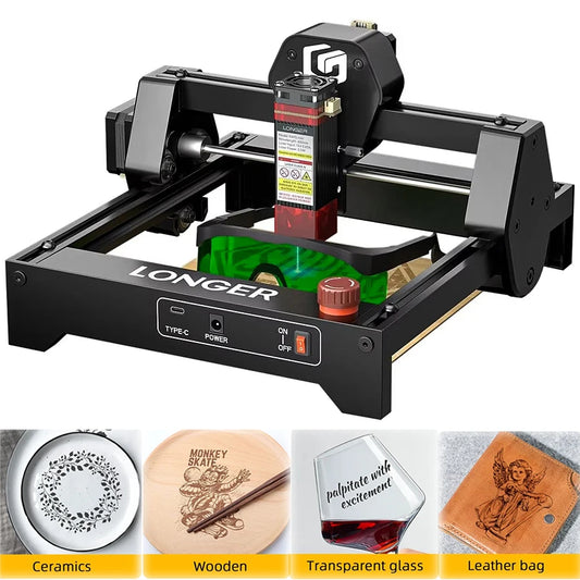 Longer Laser Engraver With WiFi For Wood Leather Acrylic Crafting