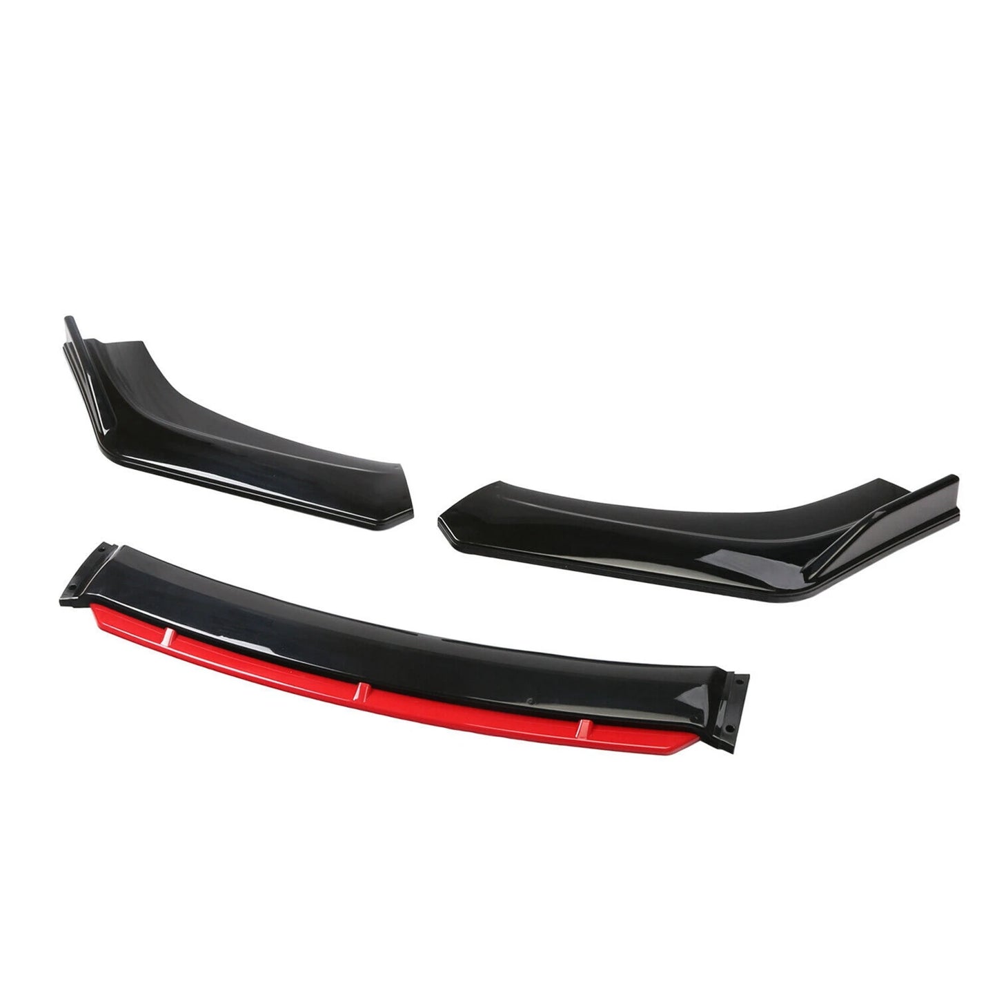Areyourshop Universal Front Bumper Lip Kit Splitter Spoiler Diffuser
