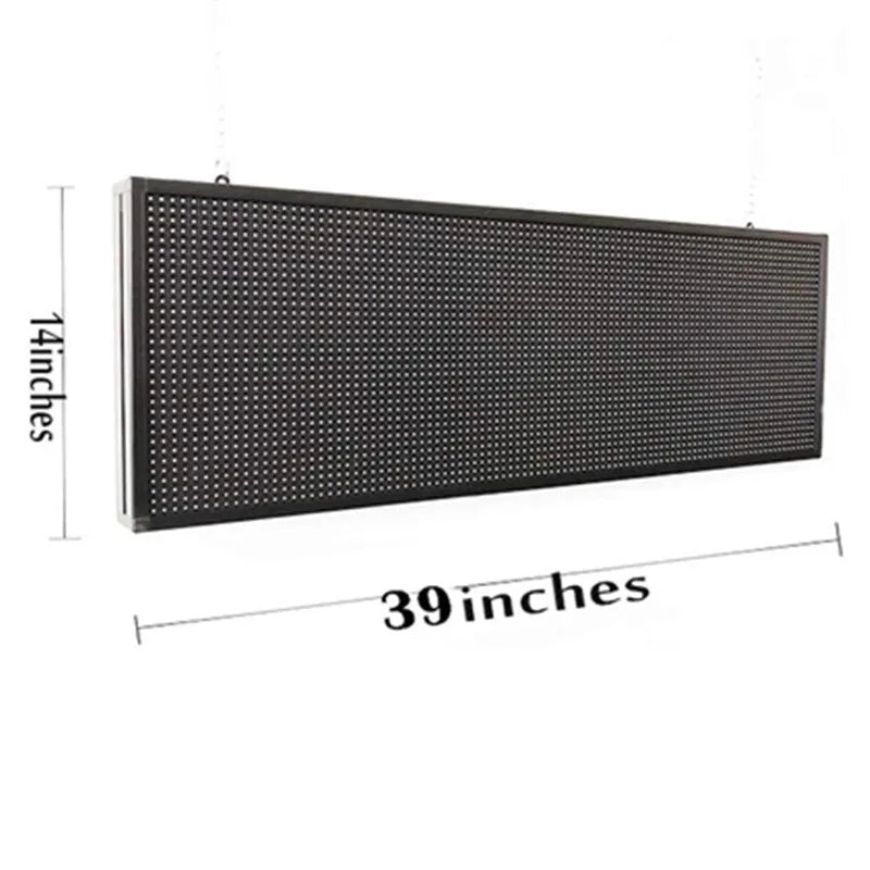 WIFI Programmable Led Sign, Full Color 39"X14" New P10 Outdoor SMD Scrolling Message LED Panel Digital Display For Advertising