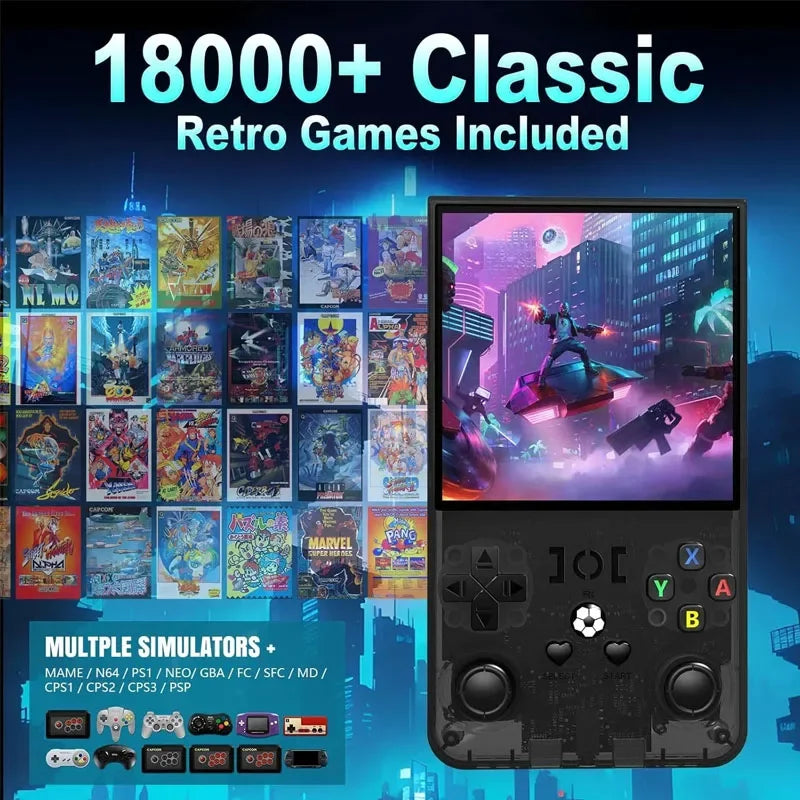 R36MAX Retro Handheld Game Console RK3326 CPU Linux System 4 Inch IPS Screen R36MAX Portable Pocket Video Game Player Boy Gifts