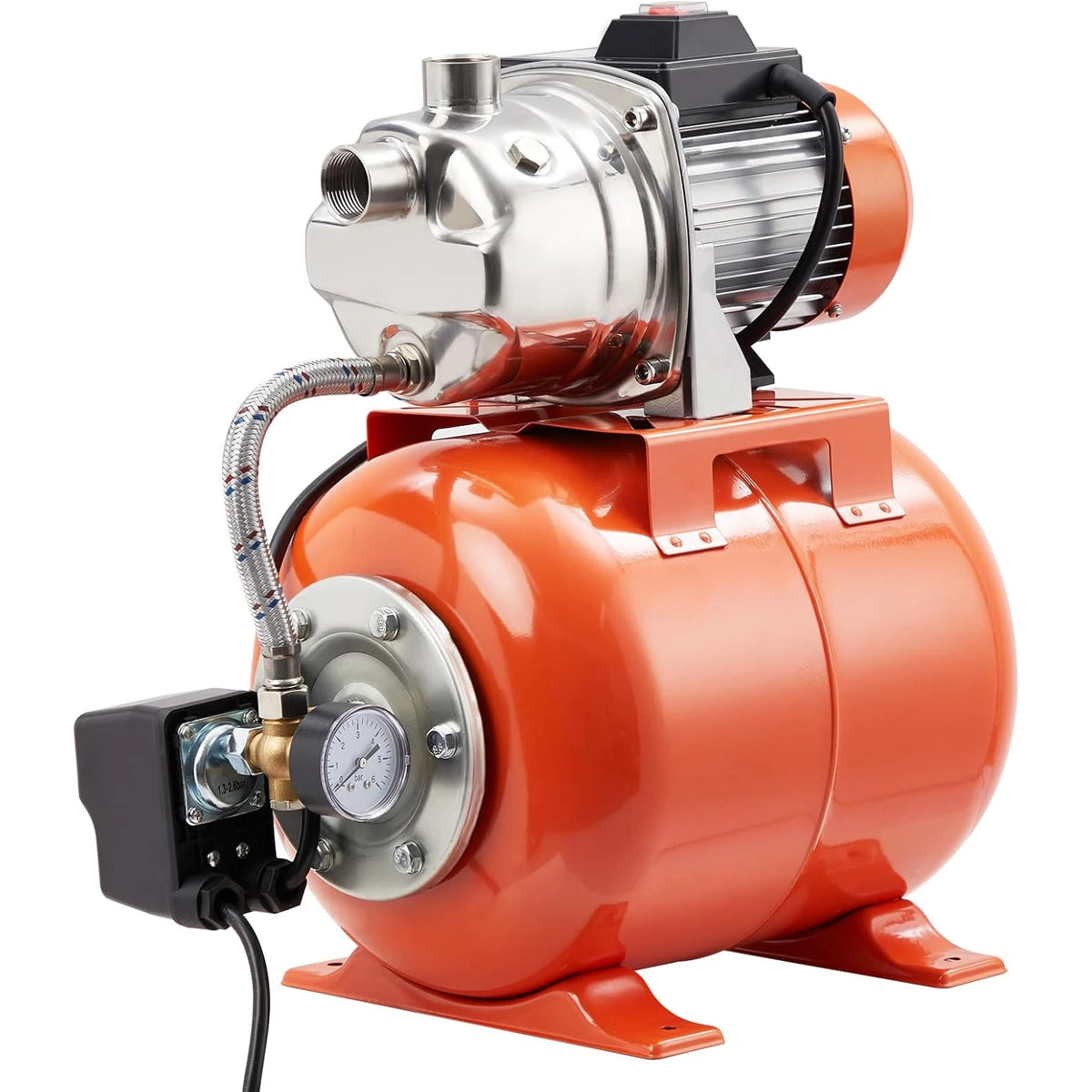 1HP Automatic Shallow Well Booster Pump For Home Irrigation