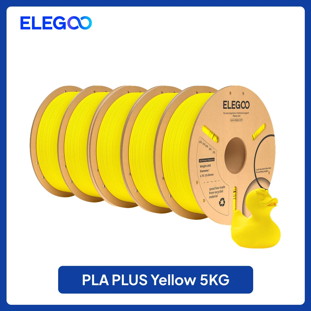 ELEGOO 4KG/5KG/10KG PLA+ Filament 1.75mm 3D PLA for FDM Printer