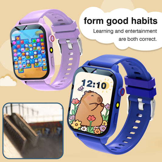Kids′s Smart Watch 18 Games Camera Waterproof Flashlight Sleep Monitoring For Birthday Holiday Gift Boy Girl Children
