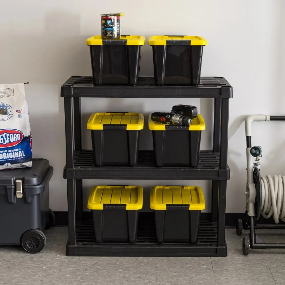 Stackable Plastic Storage Containers With Lids For Home Organization Essentials