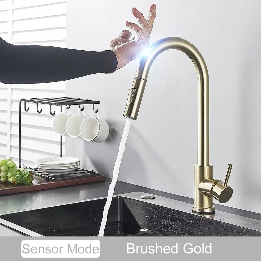 Fmhjfsid Intelligent Touch Kitchen Sink Faucet With 360 Rotation