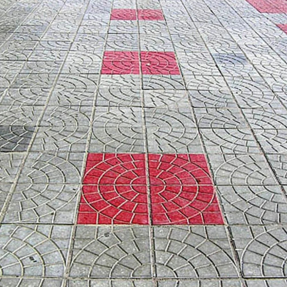 Plastic Garden Pavement Road Paving Brick Mould Reusable DIY Garden Path Concrete Brick Mold for Sidewalk Walkway Path Patio