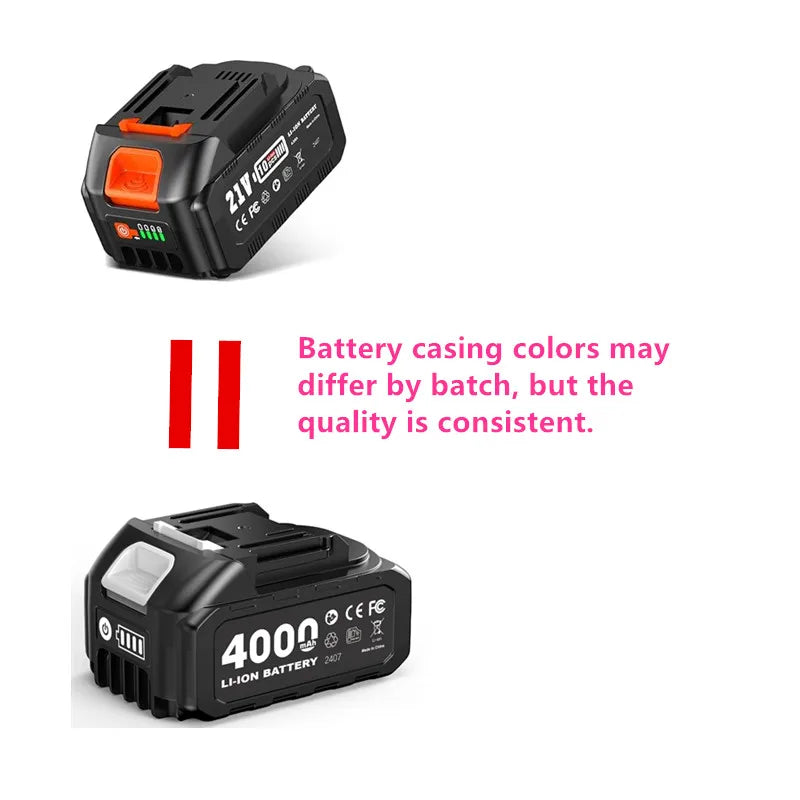 Rechargeable Lithium Battery 4.0Ah For Makita 21V Power Tool Cordless Saw Drill Grinder Blower Wrench Replacement Li-ion Battery
