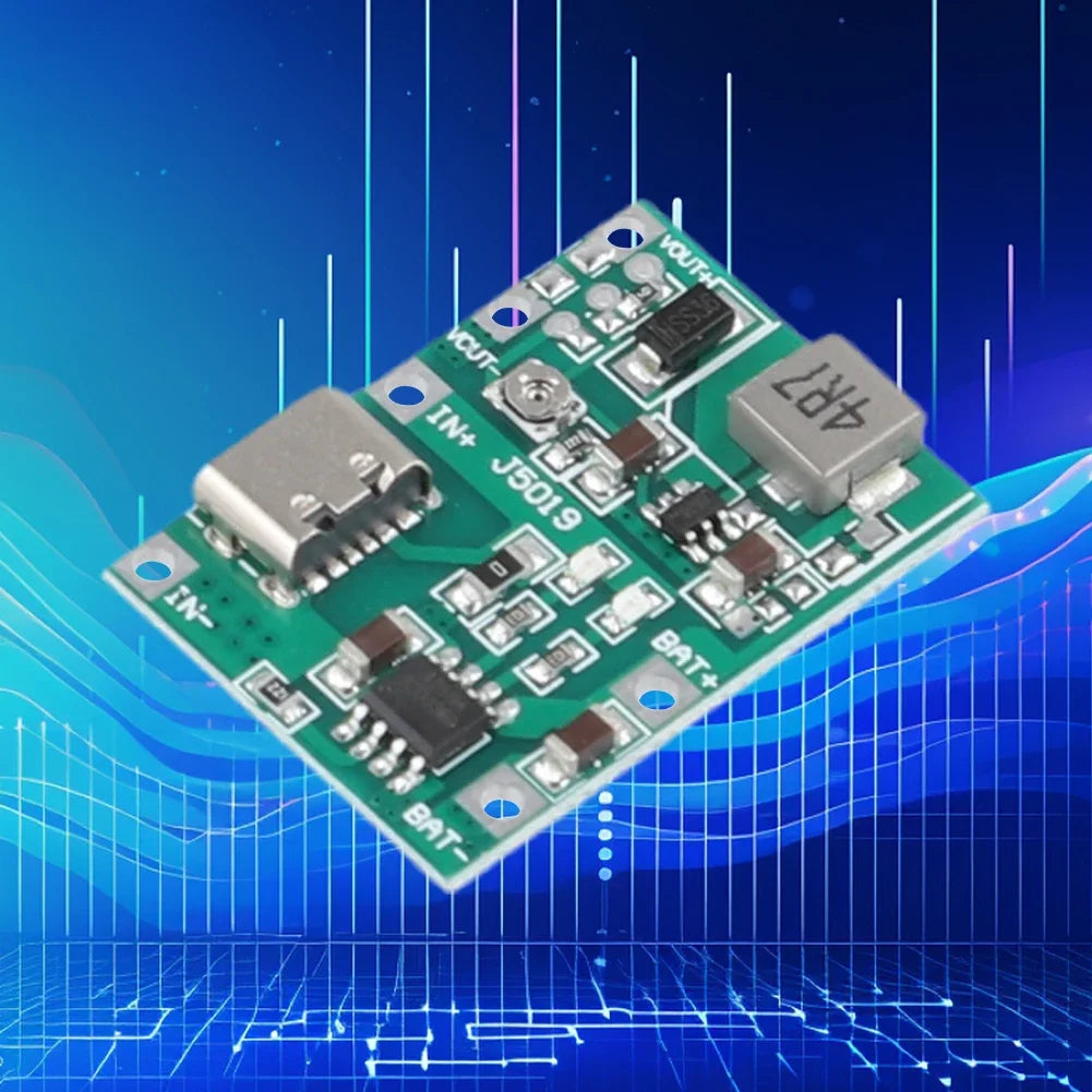 1-10PCS Lithium Li-ion 18650 Battery Charger Board Boost Module Type-C 3.7V 4.2V DC-DC Step Up Boost Module TP4056 DIY Kit Parts
