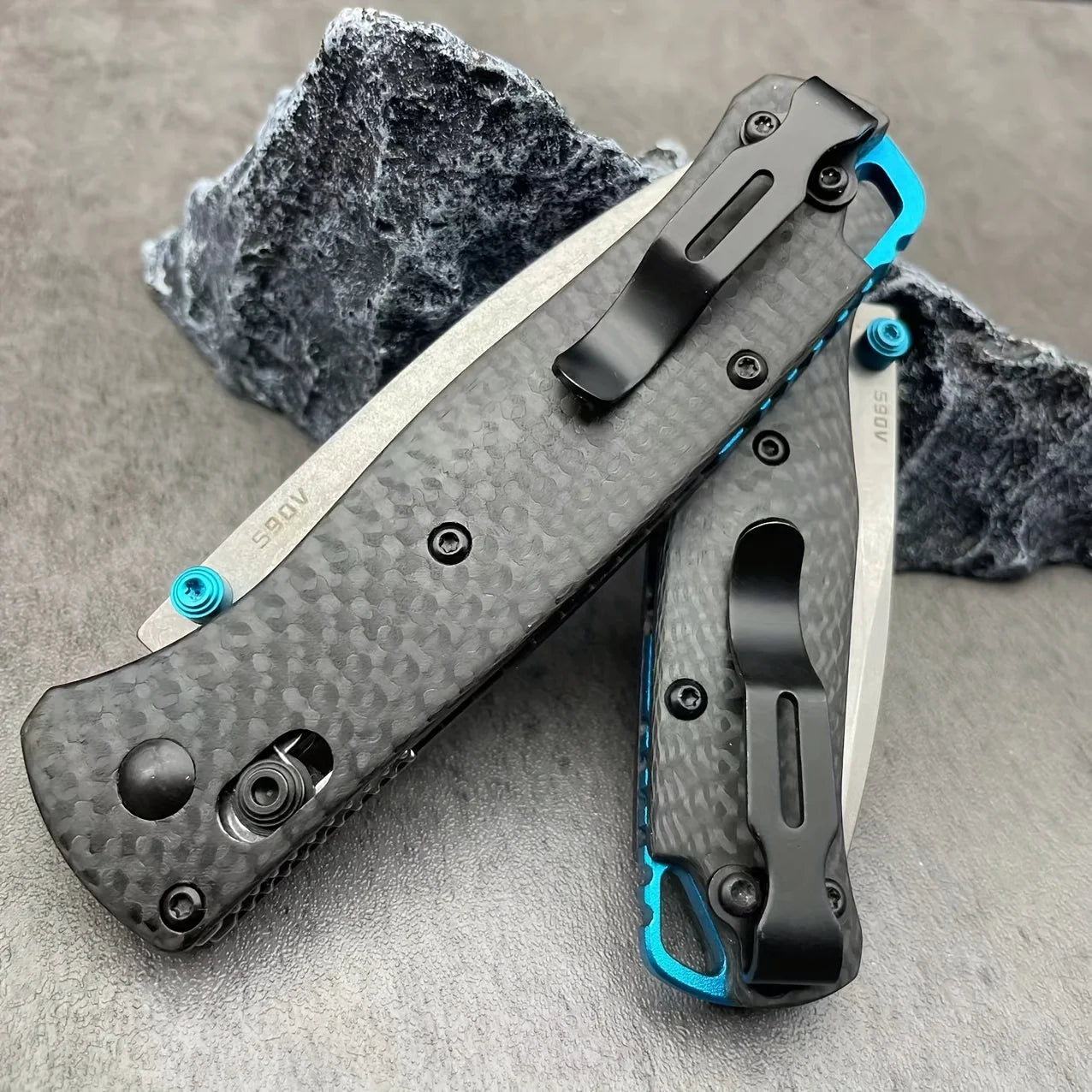 Outdoor Kitchen Utensils Tool Convenient Cutting Tool Folding Knife Carbon Fiber Handle Top Quality Must for Men with Shaft Lock