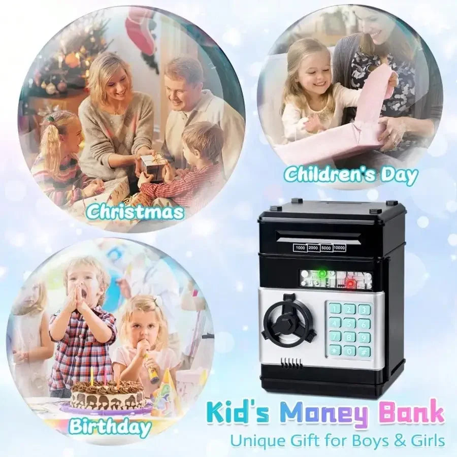 2026 Piggy Bank Cash Coin Can ATM Bank Electronic Coin Money Bank For Kids Age 3-12, Money Savings Box Mini ATM Coin Bank Toys Gifts For 3 4 5 6 7 8 9 10 11 12 Year Old Boys Girls