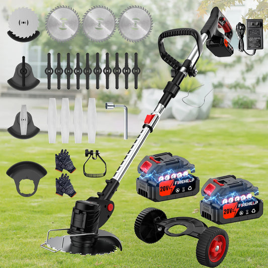 Portable Household Wireless Electric Lawn Mower, Garden Weeder/Cordless Trimmer, 3in1 Multifunctional Garden Mower