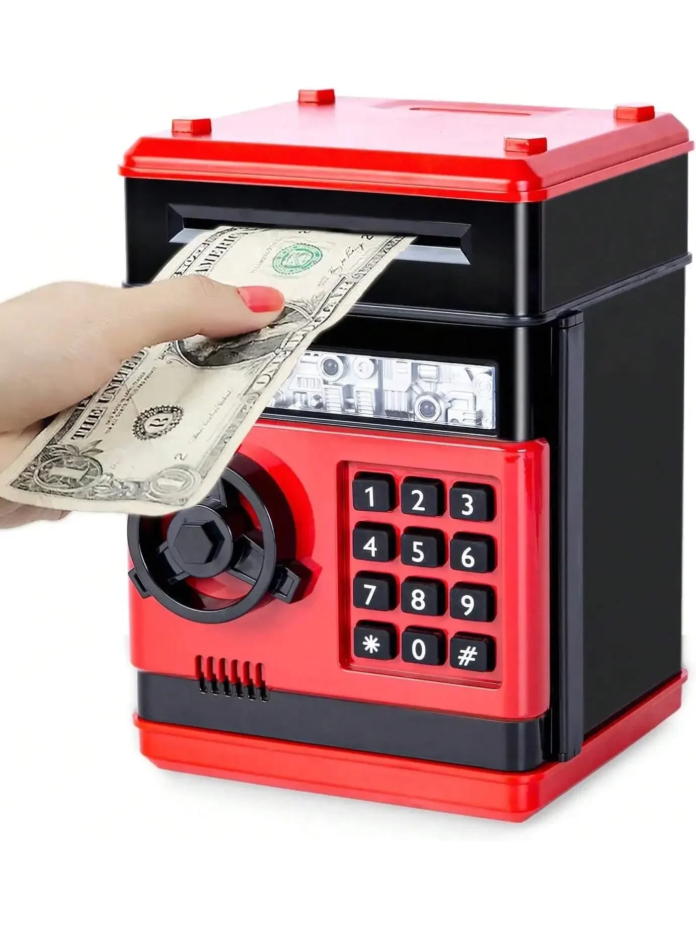 2026 Piggy Bank Cash Coin Can ATM Bank Electronic Coin Money Bank For Kids Age 3-12, Money Savings Box Mini ATM Coin Bank Toys Gifts For 3 4 5 6 7 8 9 10 11 12 Year Old Boys Girls