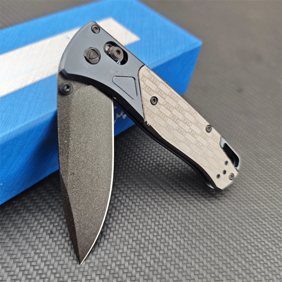 With Safety Lock Bugout AXIS EDC Pocket Knives D2 Blade Aluminum Handle Folding Outdoor Knife Camping Hunting Multitool Gifts