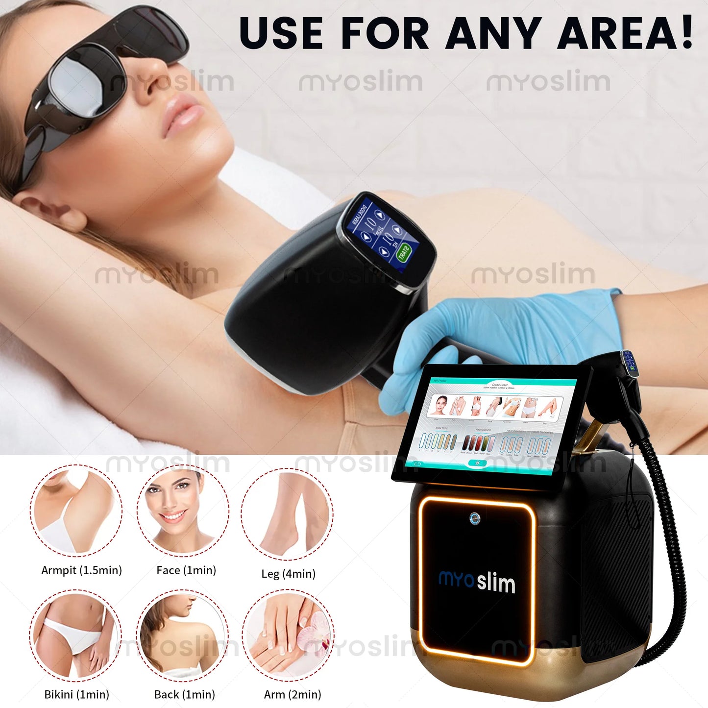 5000W FAC Professional Four-Wave 808 Diode Permanent Painless Hair Removal  Tattoo Removal Device