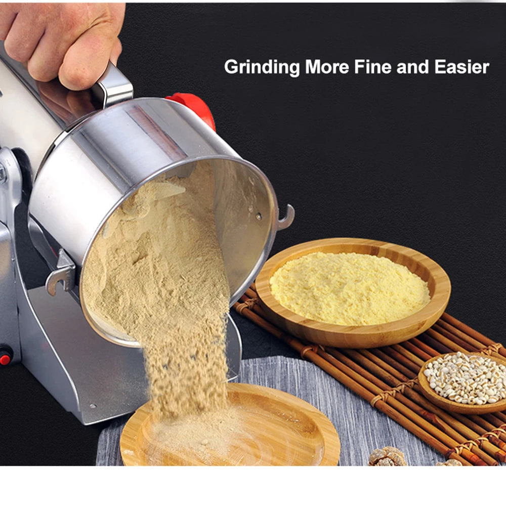 BioloMix Dry Food Grinder Mill 800g 700g - Grain Spice Herb Cereal Coffee Grinder Gristmill for Flour Powder Crushing