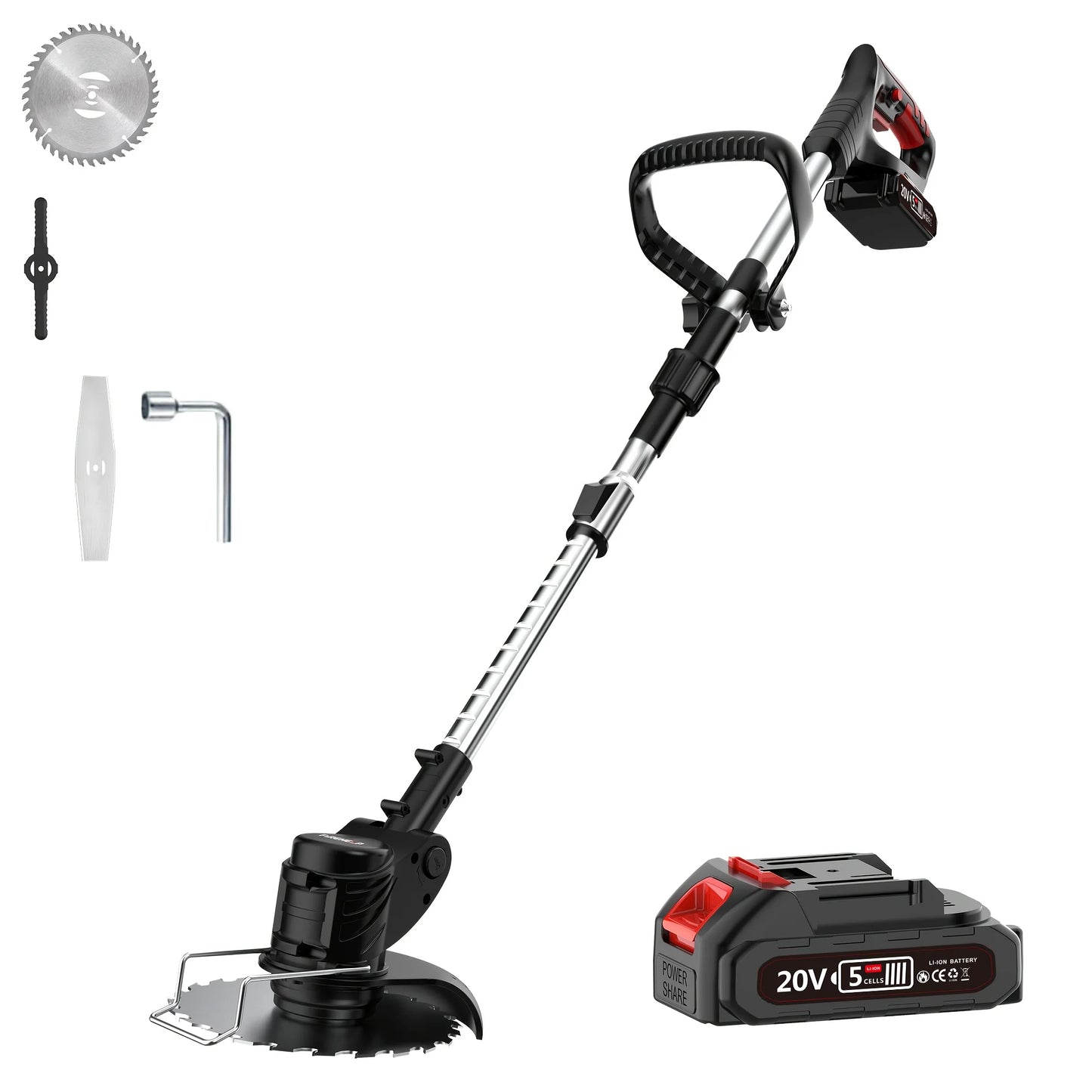 Portable Household Wireless Electric Lawn Mower, Garden Weeder/Cordless Trimmer, 3in1 Multifunctional Garden Mower