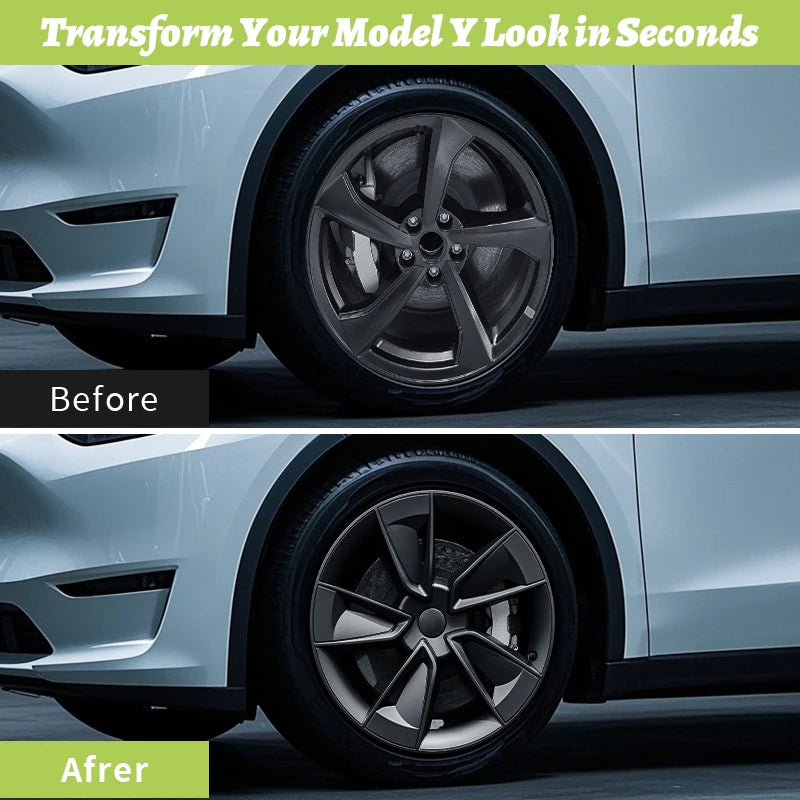 MOTENIO Tesla Model Y Turbine Wheel Cap Set For Hubs
