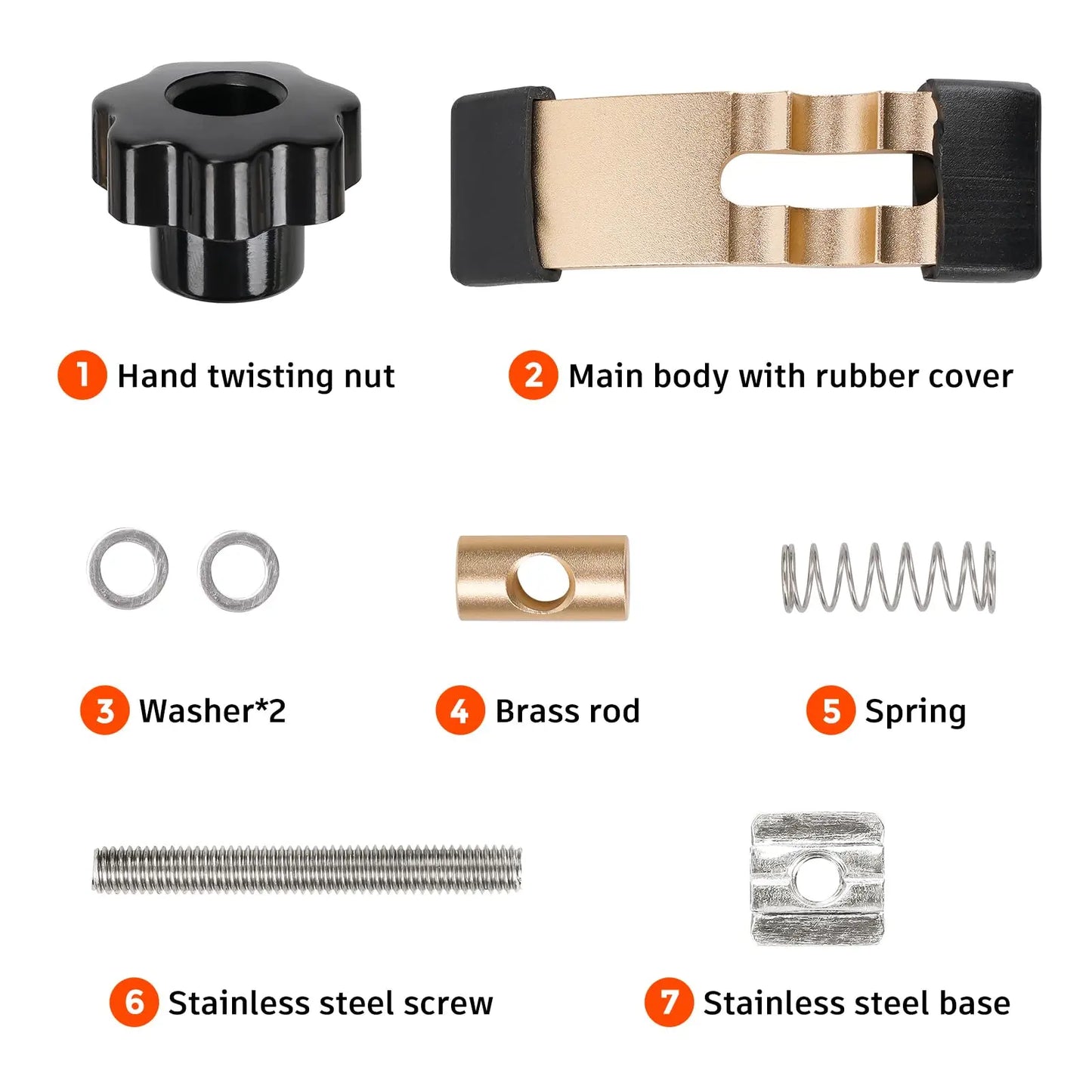 2PCS Mini Hold Down Clamp Kit, CNC Router Clamp For Woodworking And Metalworking, With 3018 CNC Router Machine