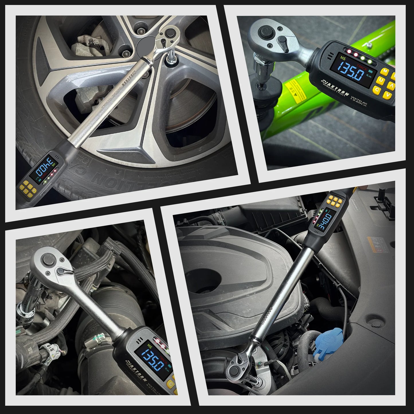 1/2'' Digital Torque Wrench 2% Accuracy Hand Tools 1/4'' 3/8'' Torque Wrench Digital For Auto Motorcycle Bike Waxtron Hot