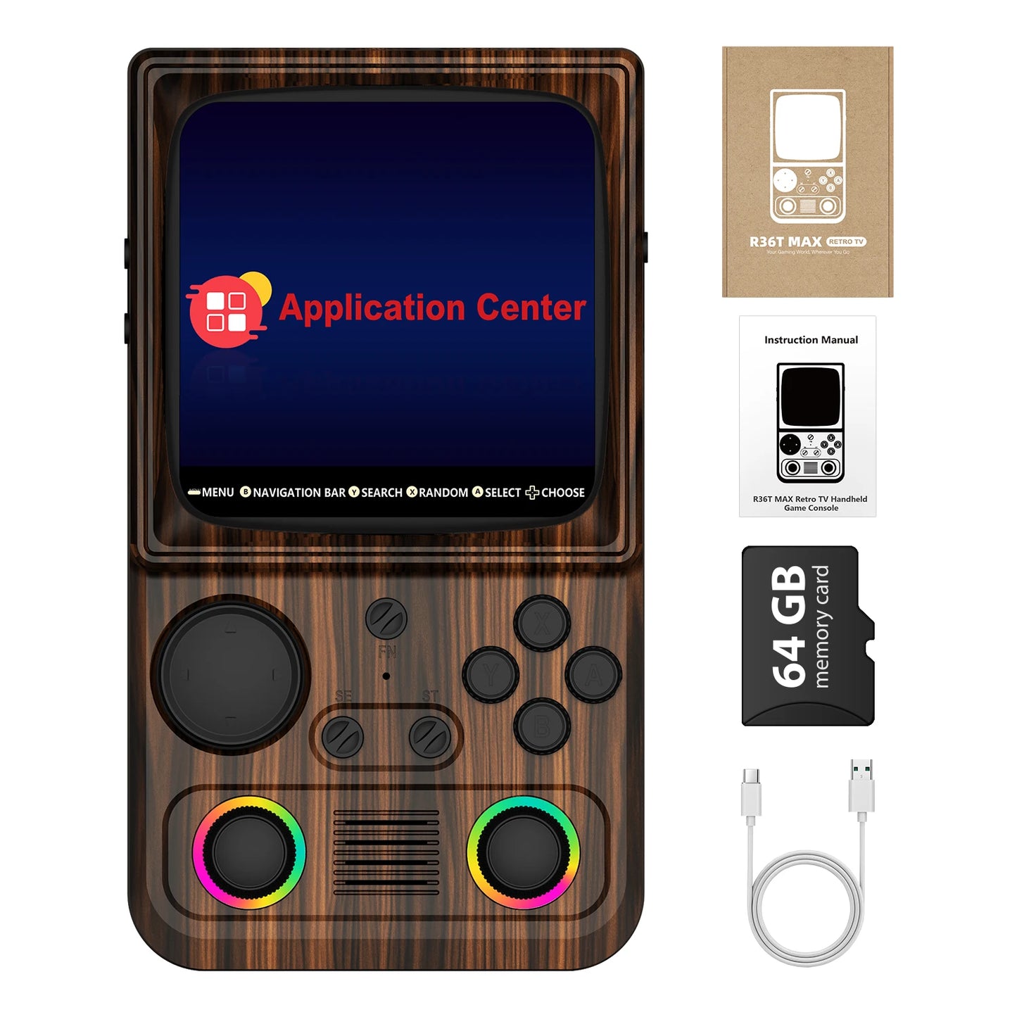 AISLPC R36T MAX Handheld Game Console 22000+Games EmuEMEC System 4.0'' Screen 5G WiFi Portable Pocket Video Player Ship From US