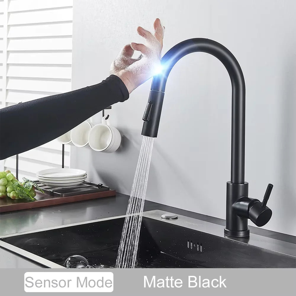 Fmhjfsid Intelligent Touch Kitchen Sink Faucet With 360 Rotation