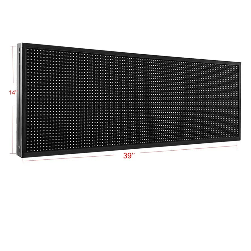 P10 Outdoor WIFI Led Panel Full Color Led Sign 39"x14'' With High Resolution Scrolling Led Sign Programmable for Business