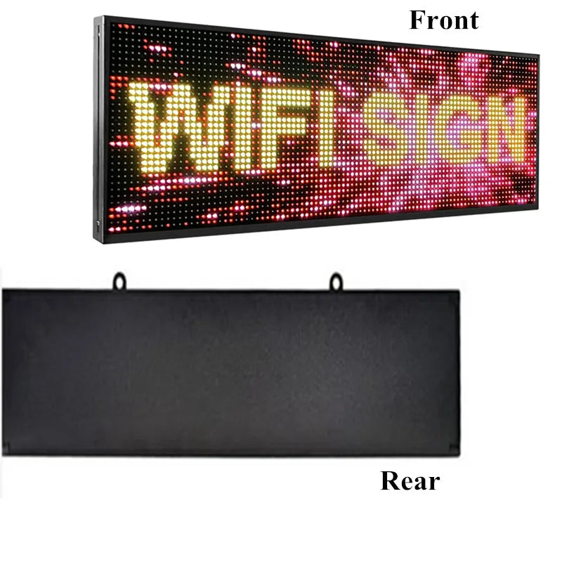 Outdoor Full Color P10 Wifi Scrolling Texts Messages Board Programmable Led Sign (1000x360mm)