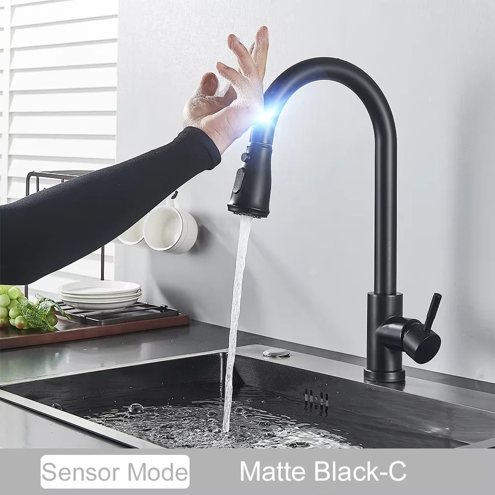 Fmhjfsid Intelligent Touch Kitchen Sink Faucet With 360 Rotation