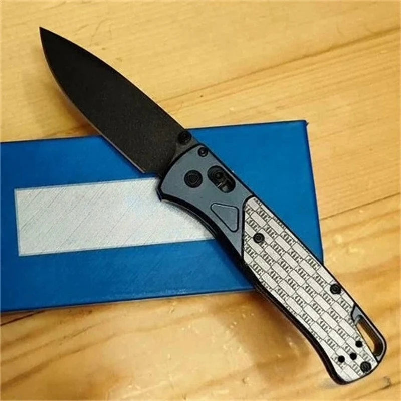 With Safety Lock Bugout AXIS EDC Pocket Knives D2 Blade Aluminum Handle Folding Outdoor Knife Camping Hunting Multitool Gifts