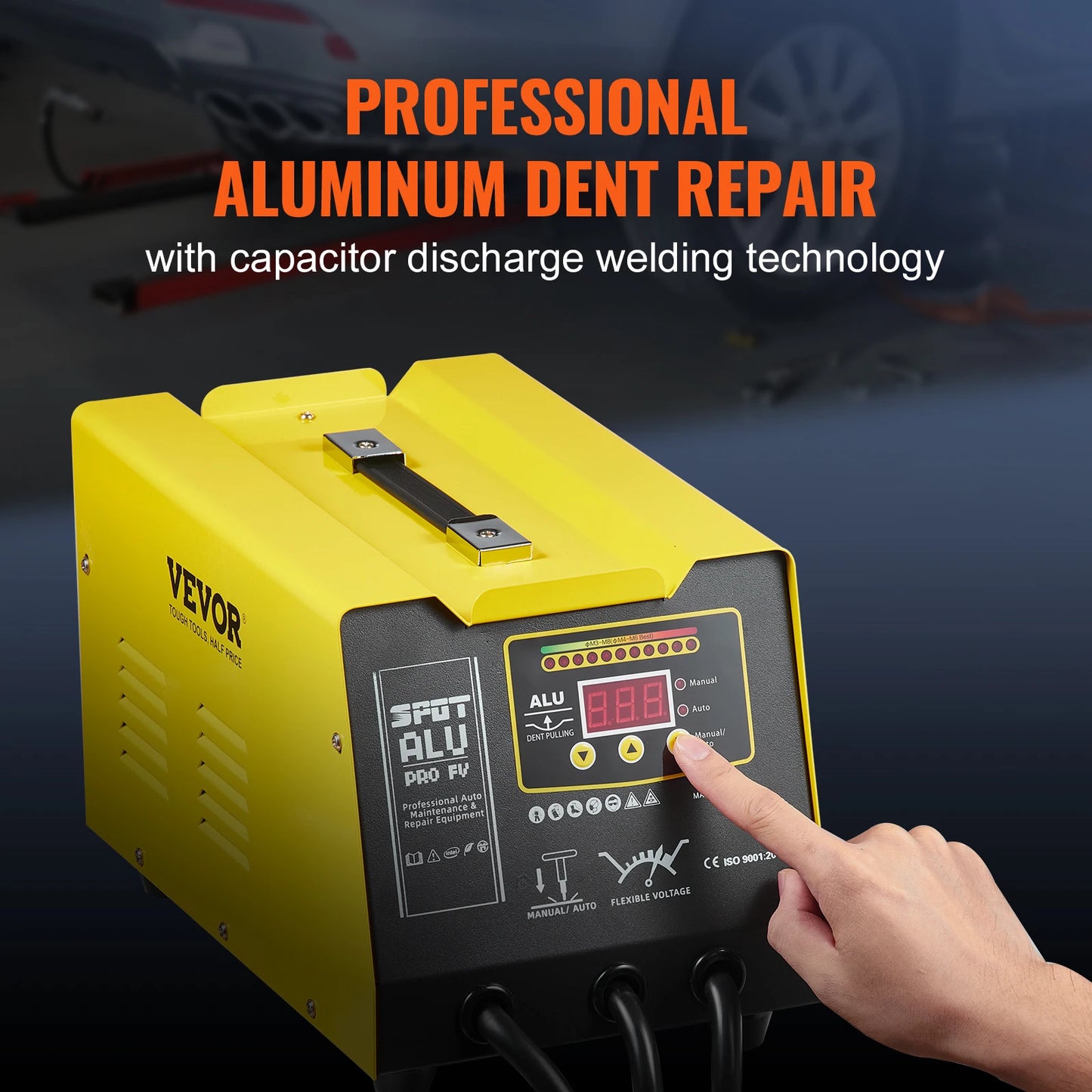 SucceBuy Spot Welder Dent Puller 300W Dent Repair Kit with Heat Gun Auto/Manual Welding Mode Spot Welding Machine for Car Repair