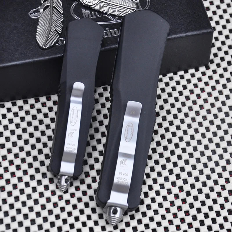 Troo Series Combat Technology Knife Black D2 Blade Self-defense camping Pocket Knives Small/Large A07 EDC Tools