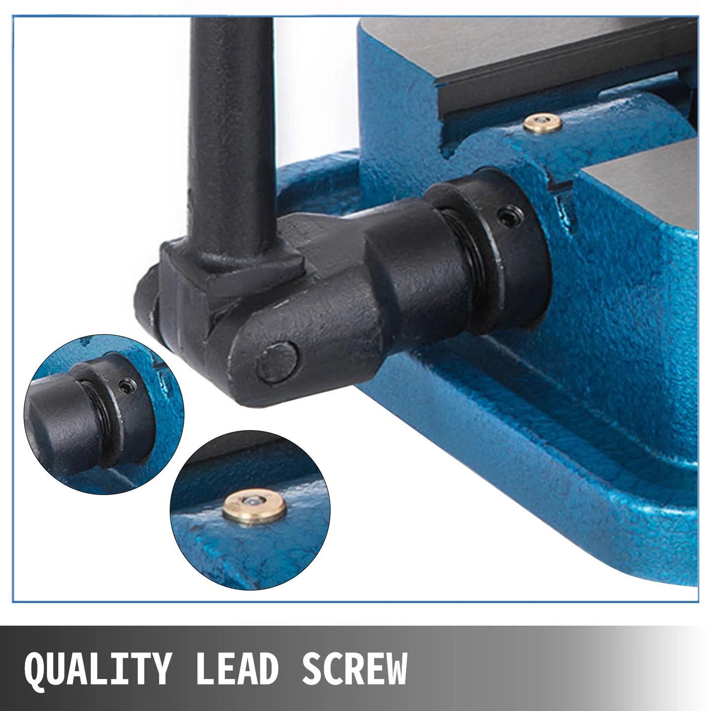 SucceBuy 3 Inch / 5 Inch Jaw Width Heavy Duty Milling Vise Bench Clamp Vise High Precision, 360 Degree Swiveling Base CNC Vise