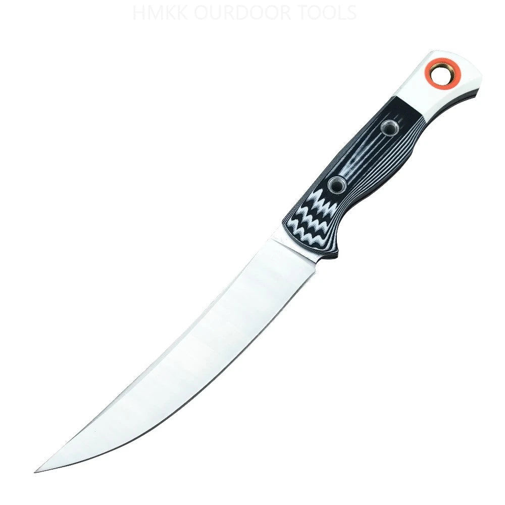 Straight Knife Jungle 15500 Fixed Blade Knife D2 Blade G10 Handle Outdoor Knife EDC Camping Adventure Tool with Sheath Hand Tool