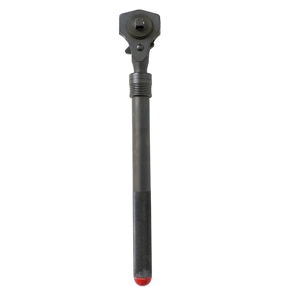 1/2in.& 3/8in Dual Head Ratchet Handle -Telescopic Black Ratchet Spanner with Hammer Function