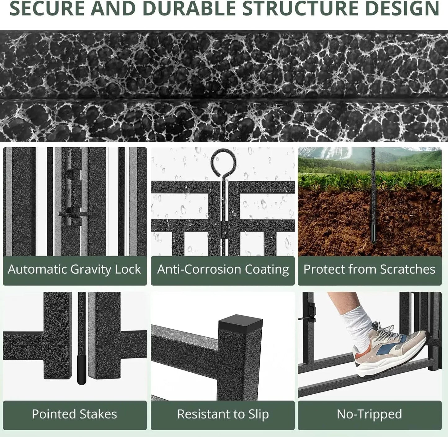 Dog Fence Outdoor Indoor, 40" Inch Height 16 Panels Dog Playpen for Large/Medium/Small Dogs Metal Dog Pen for Yard Camping and R