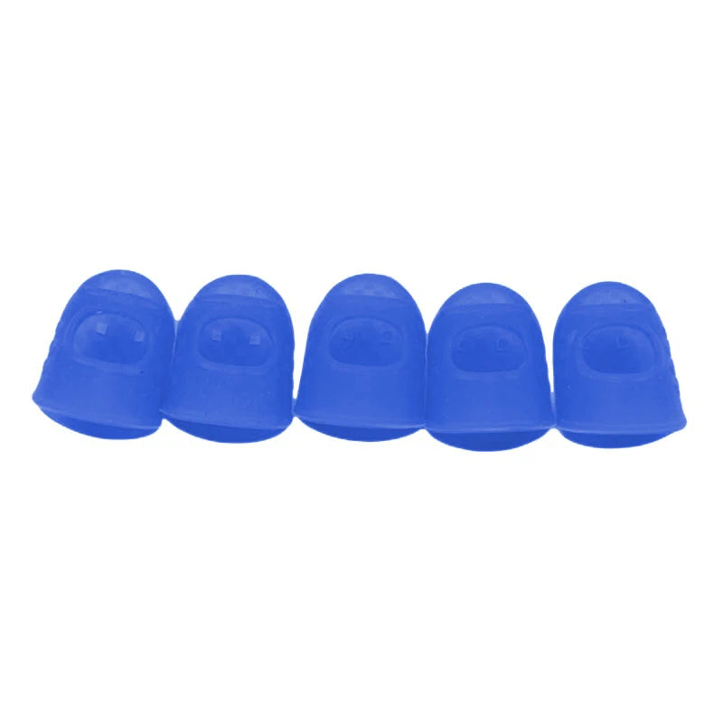5pcs/Lot Multifunctional Silicone Thimbles Hollowed Out Breathable Protective Finger Sleeve DIY Crafts Sewing Accessories