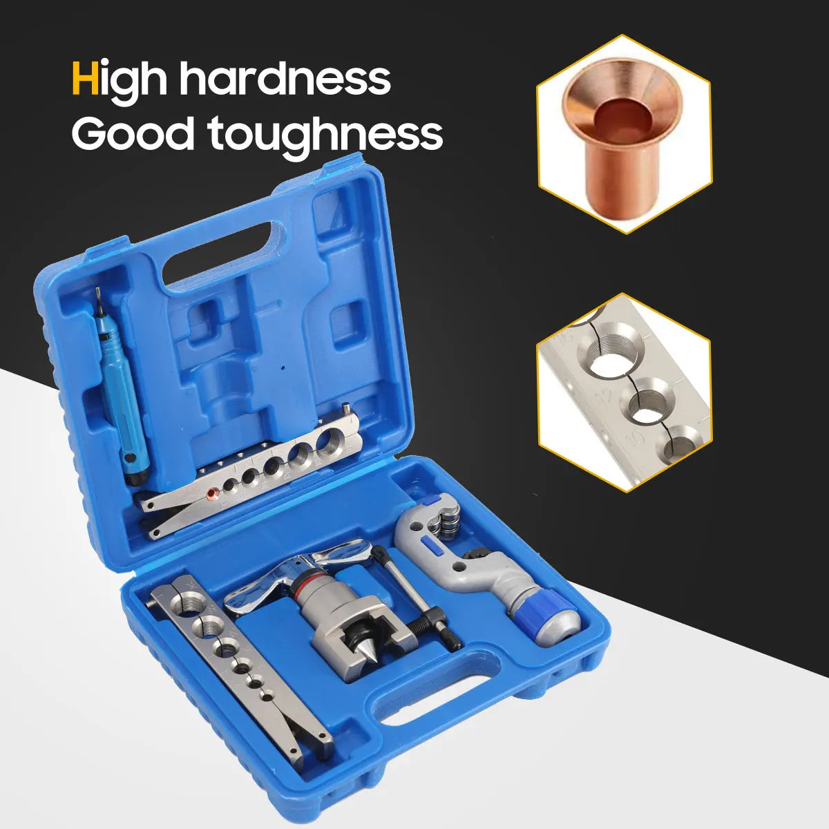 Air Conditioning Copper Tube Expander Ratchet Flaring Flare Tool Refrigeration Reamer Eccentric Tube Expansion Trumpet Tool