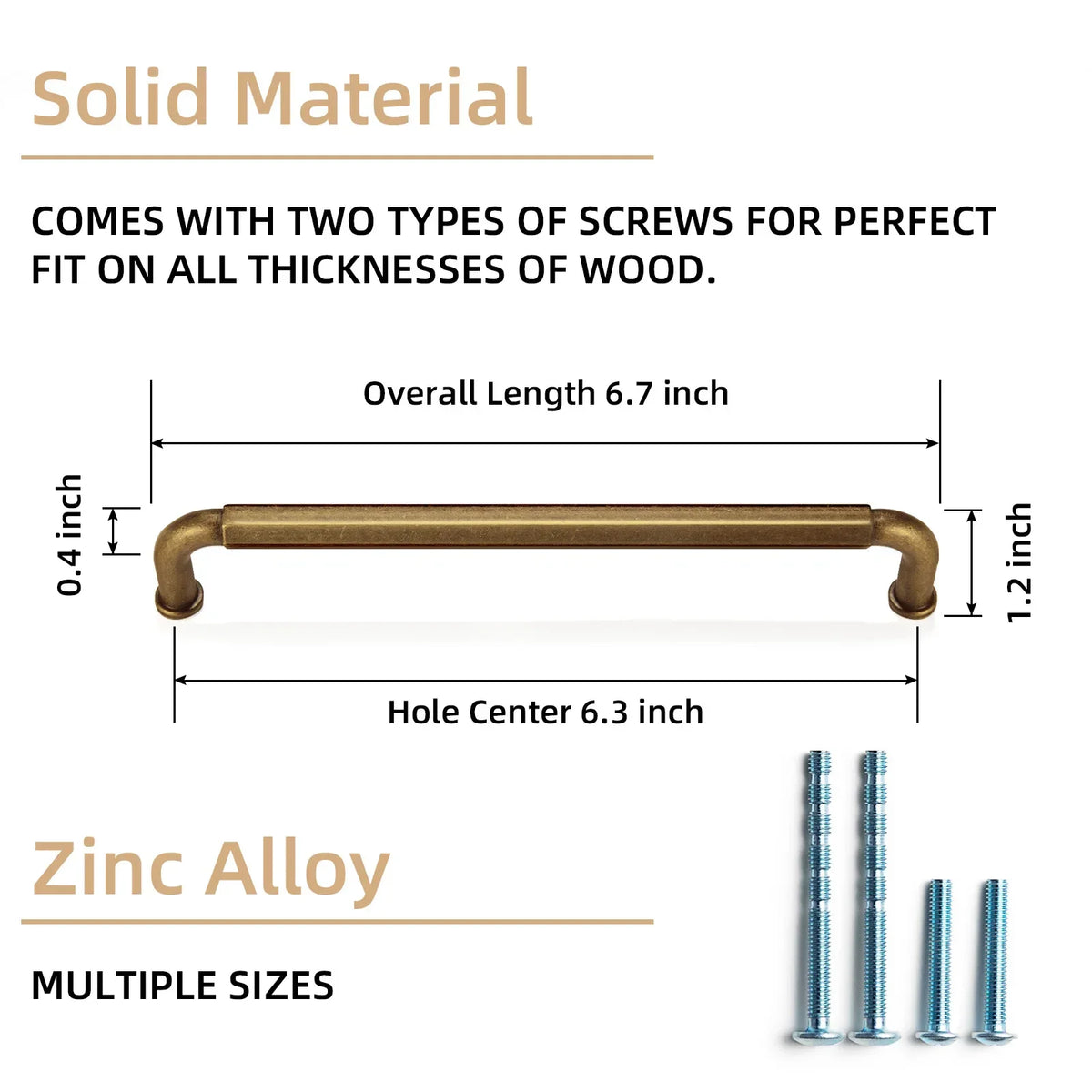 5 Inch （128mm） Hole Center Cabinet Pulls Antique Brass Zinc Alloy Kitchen Drawer Pulls Dresser Knobs Drawer Handles Hardware