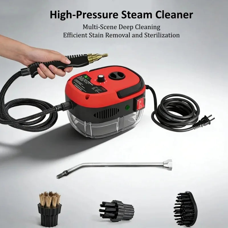 Portable High Pressure Steam Cleaner With Multi Nozzles For Cleaning