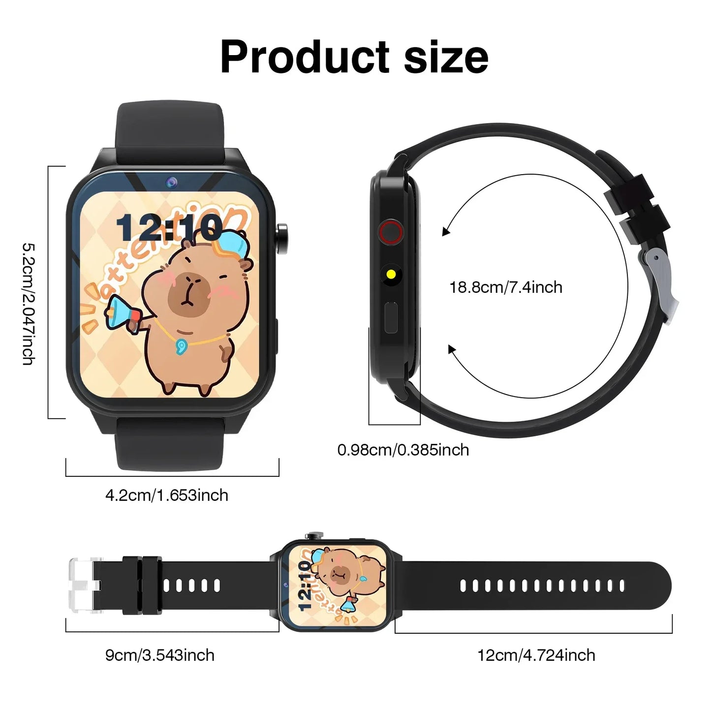 Kids′s Smart Watch 18 Games Camera Waterproof Flashlight Sleep Monitoring For Birthday Holiday Gift Boy Girl Children