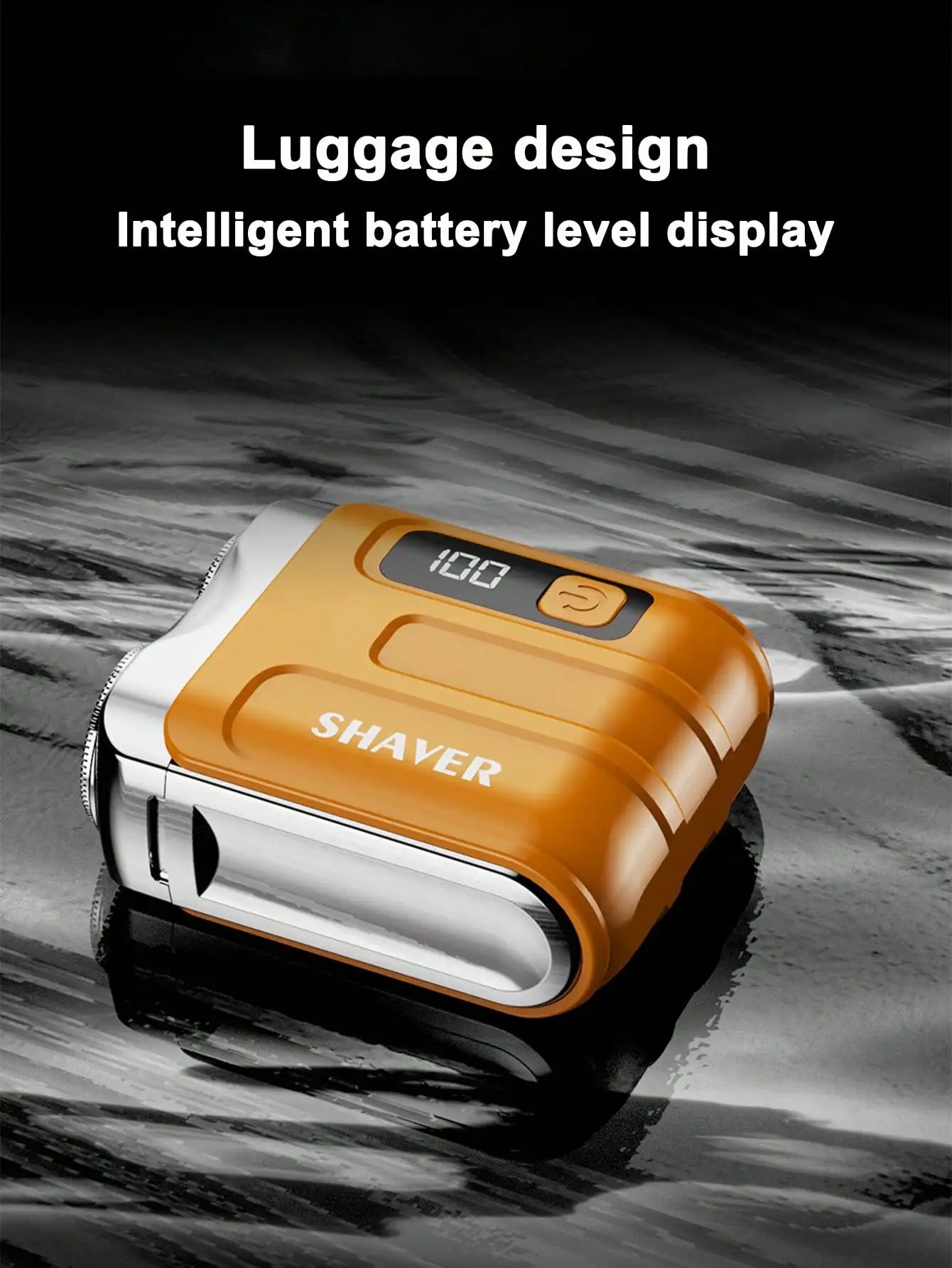 Mini Electric Smart Shaver Household Car Shaver Digital Display Dual Blade Rechargeable Shaver Powerful Beard Trimmer Tool, Father's Day